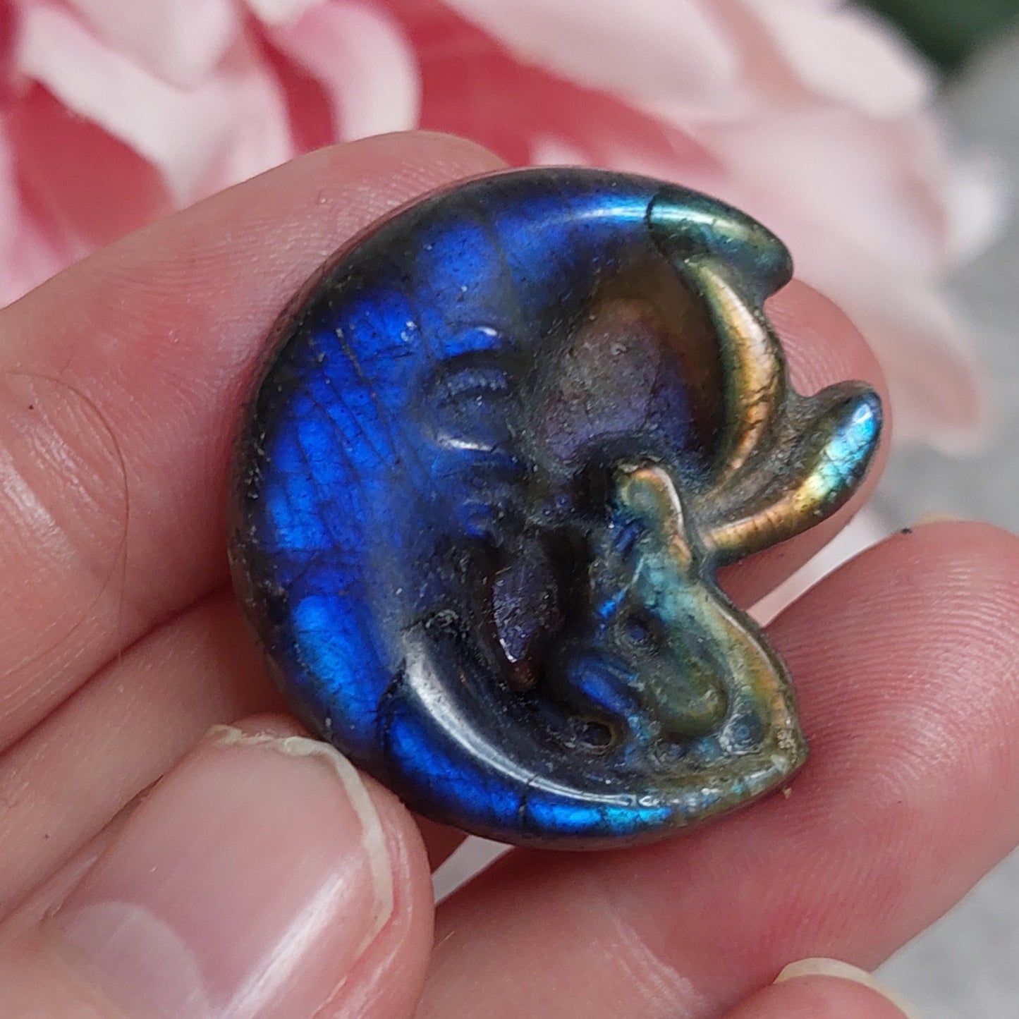 Kuu & keiju, labradoriitti