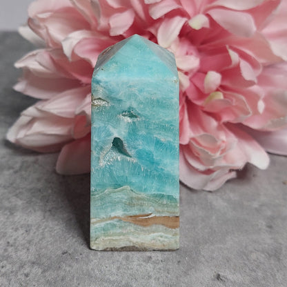 Sininen aragoniitti torni 7,5cm
