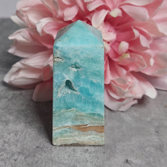 Sininen aragoniitti torni 7,5cm