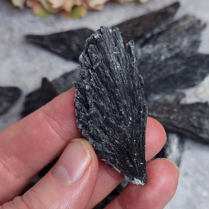 Kyaniitti, musta pieni