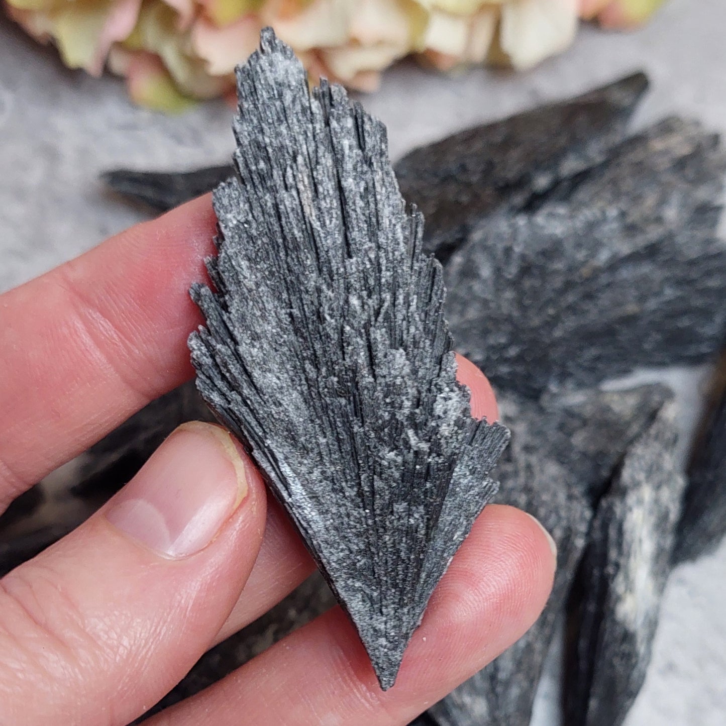 Kyaniitti, musta pieni