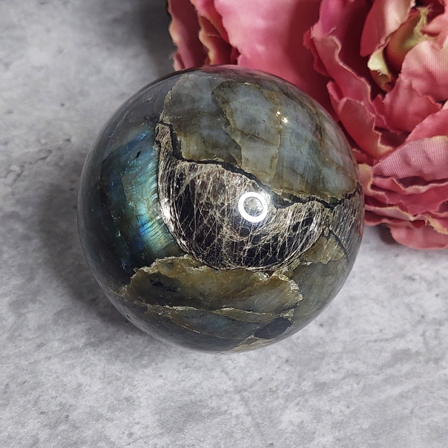 Pallo, labradoriitti 6,5cm