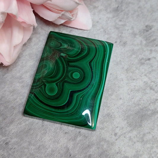 Malakiitti laatta 4,7 x 3,5cm