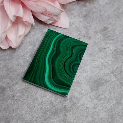 Malakiitti laatta 4,7 x 3,5cm