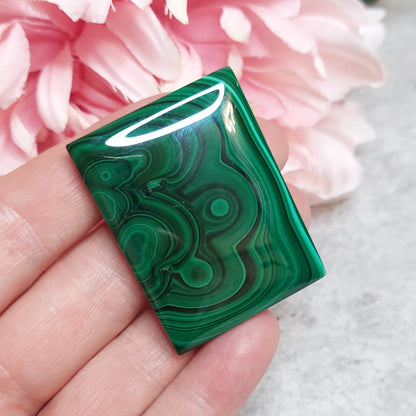 Malakiitti laatta 4,7 x 3,5cm