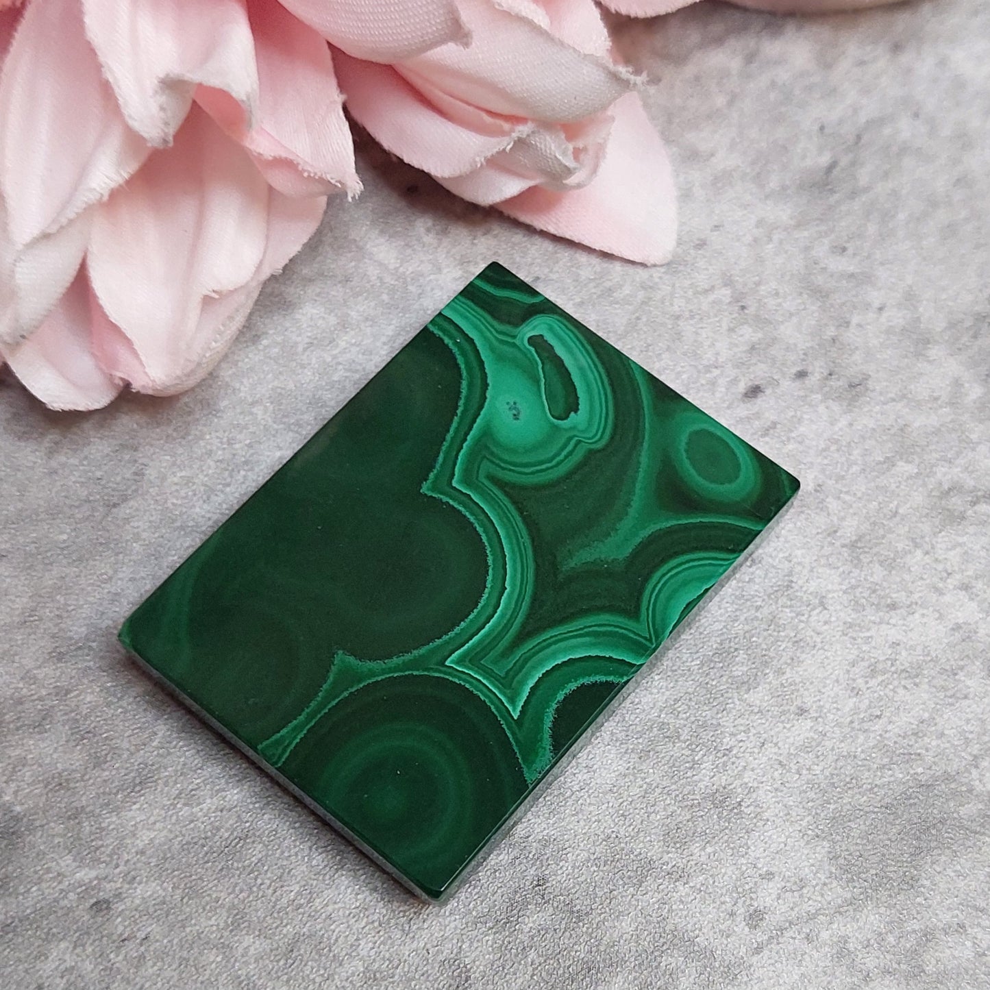 Malakiitti laatta 4,7 x 3,5cm