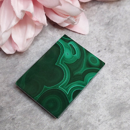 Malakiitti laatta 4,7 x 3,5cm