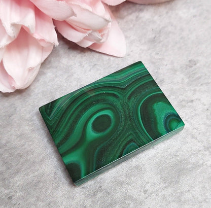 Malakiitti laatta 4,7 x 3,5cm