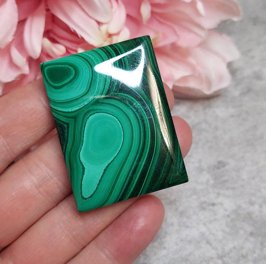 Malakiitti laatta 4,7 x 3,5cm
