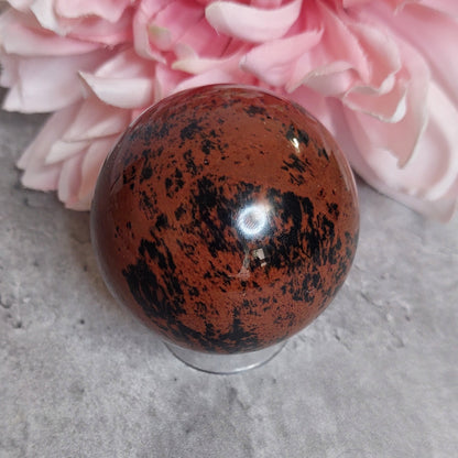 Pallo, mahonkiobsidiaani 5cm