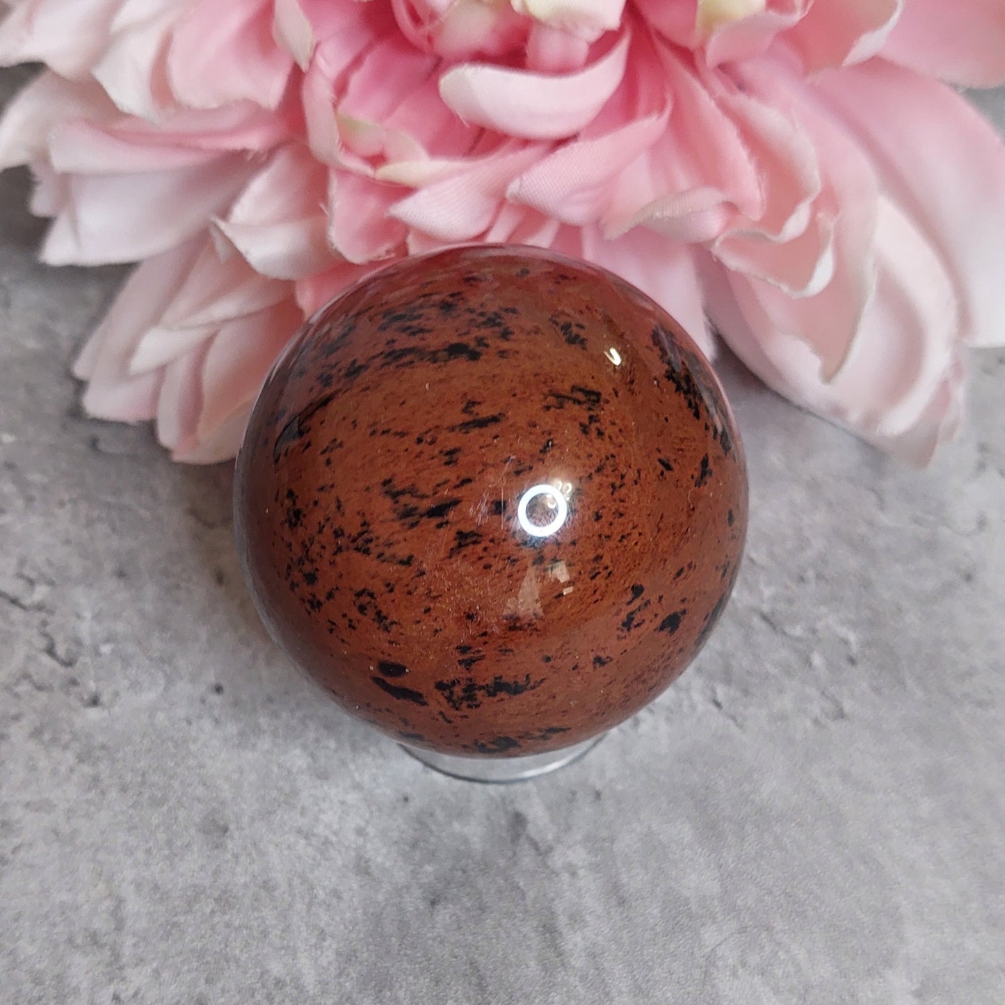 Pallo, mahonkiobsidiaani 5cm