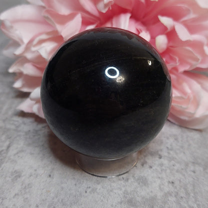 Pallo, kultaobsidiaani 6cm