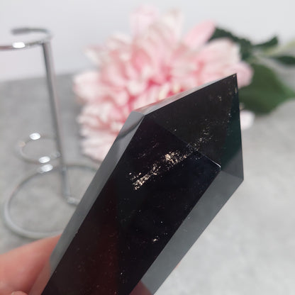 Obsidiaani wand telineellä II-laatu