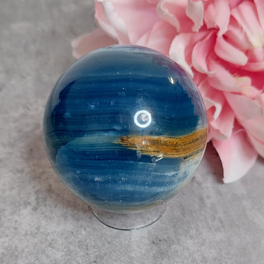 Pallo, sininen onyx 6cm