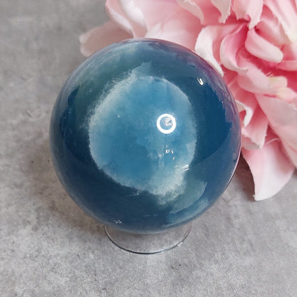 Pallo, sininen onyx 6cm