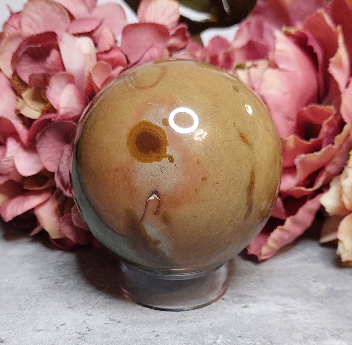 Pallo, polycrome jaspis 7,8cm