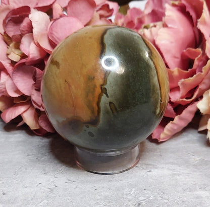 Pallo, polycrome jaspis 7,8cm