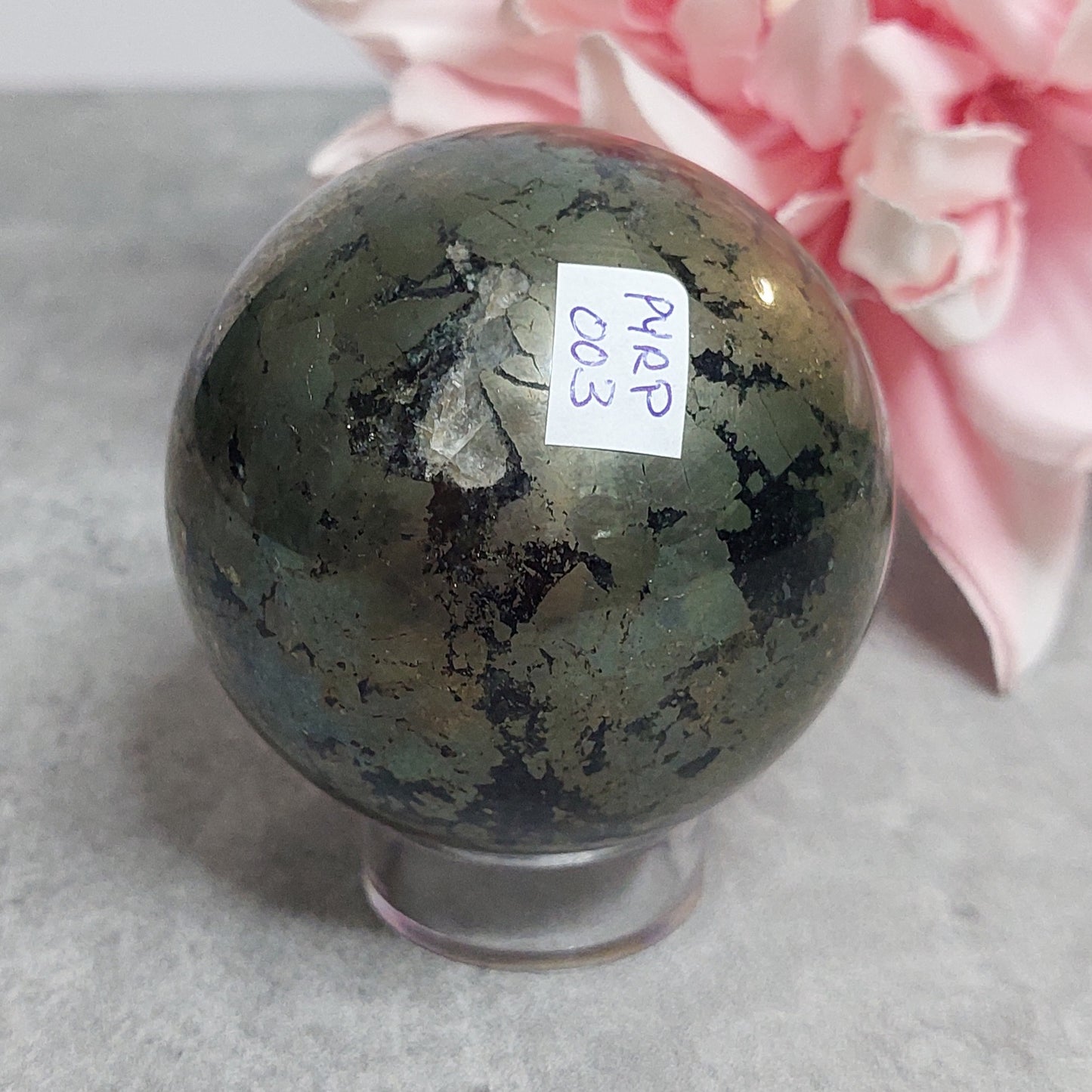 Pallo, pyriitti 6cm