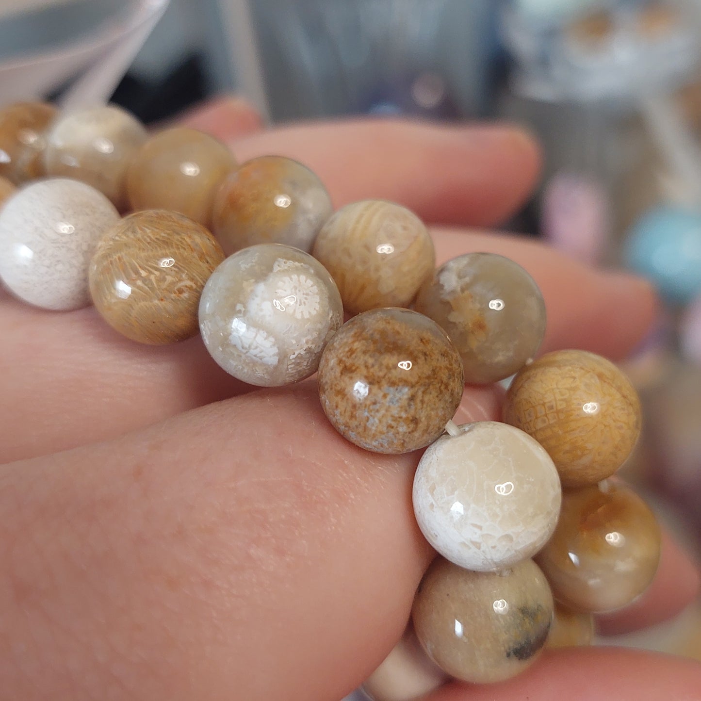 Rannekoru 10mm korallijaspis