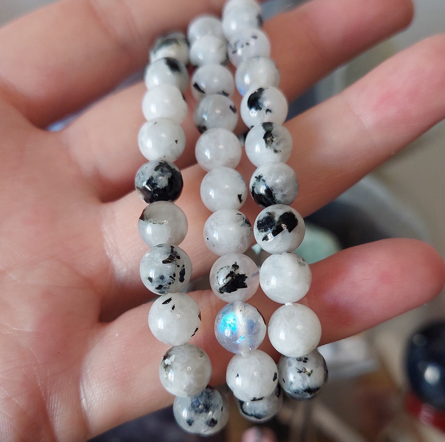 Rannekoru 8mm rainbow moonstone