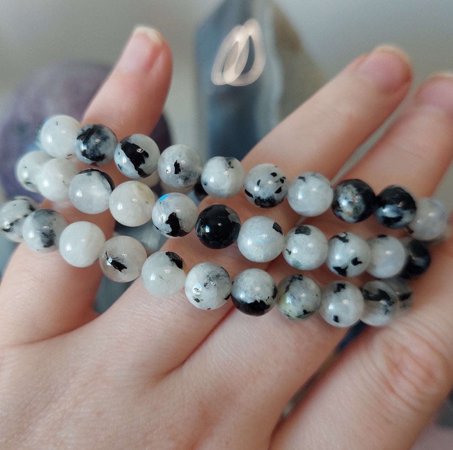 Rannekoru 8mm rainbow moonstone
