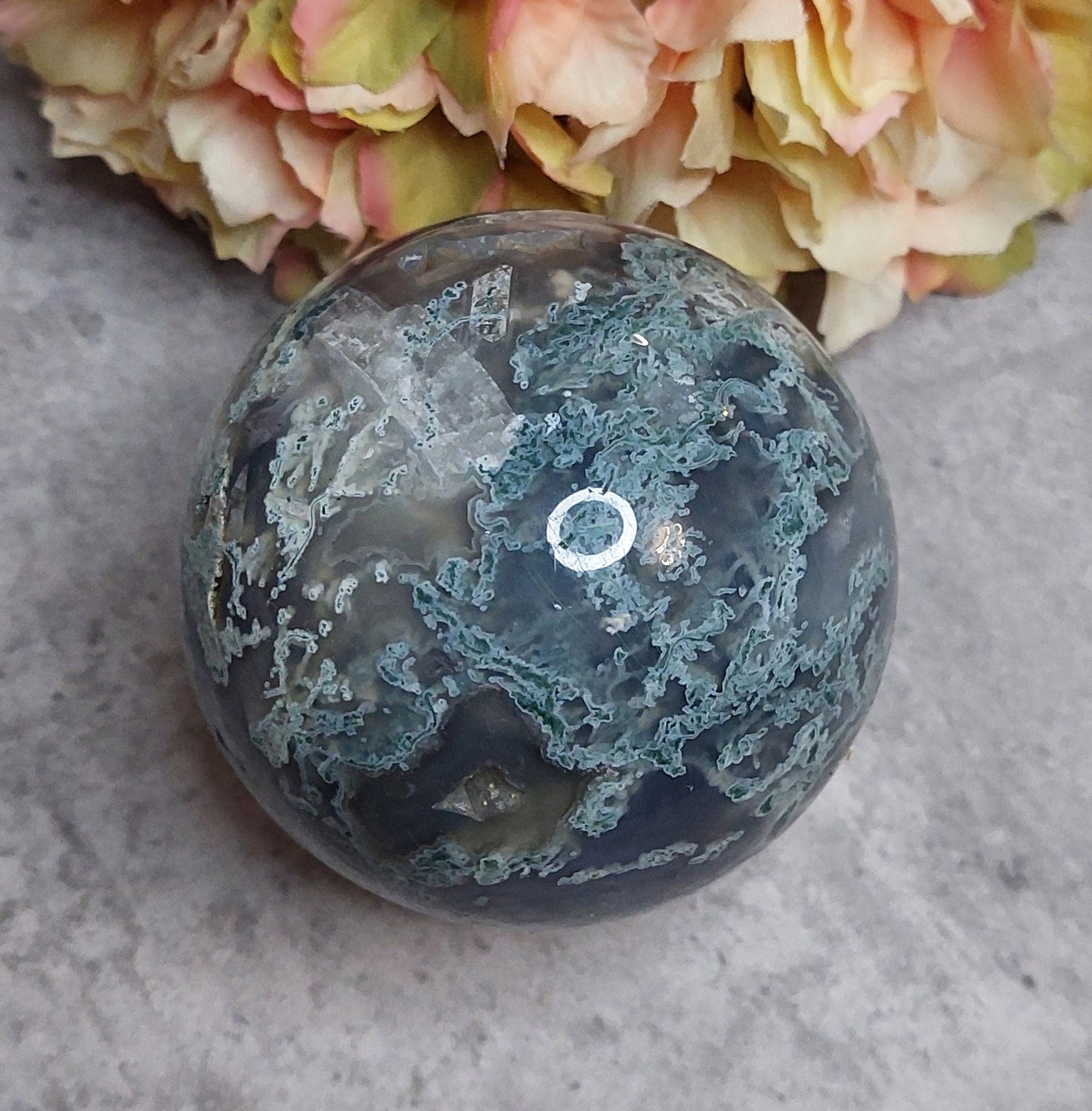 Pallo, sammalakaatti sininen 7,1cm