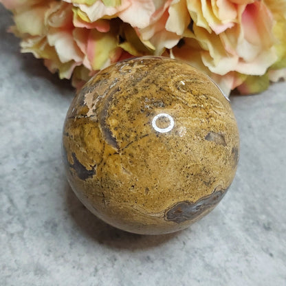 Pallo, keltainen sammalakaatti 6,4cm