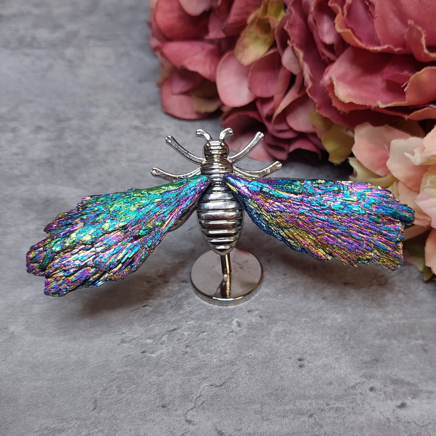 Mini mehiläis siivet, Aura kyaniitti värikäs