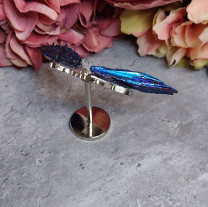 Mini mehiläis siivet, Aura kyaniitti sininen