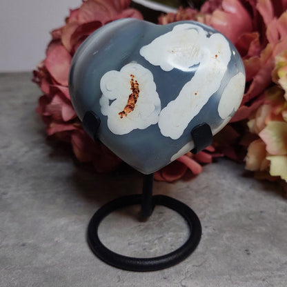 Sydän, orca akaatti jalassa