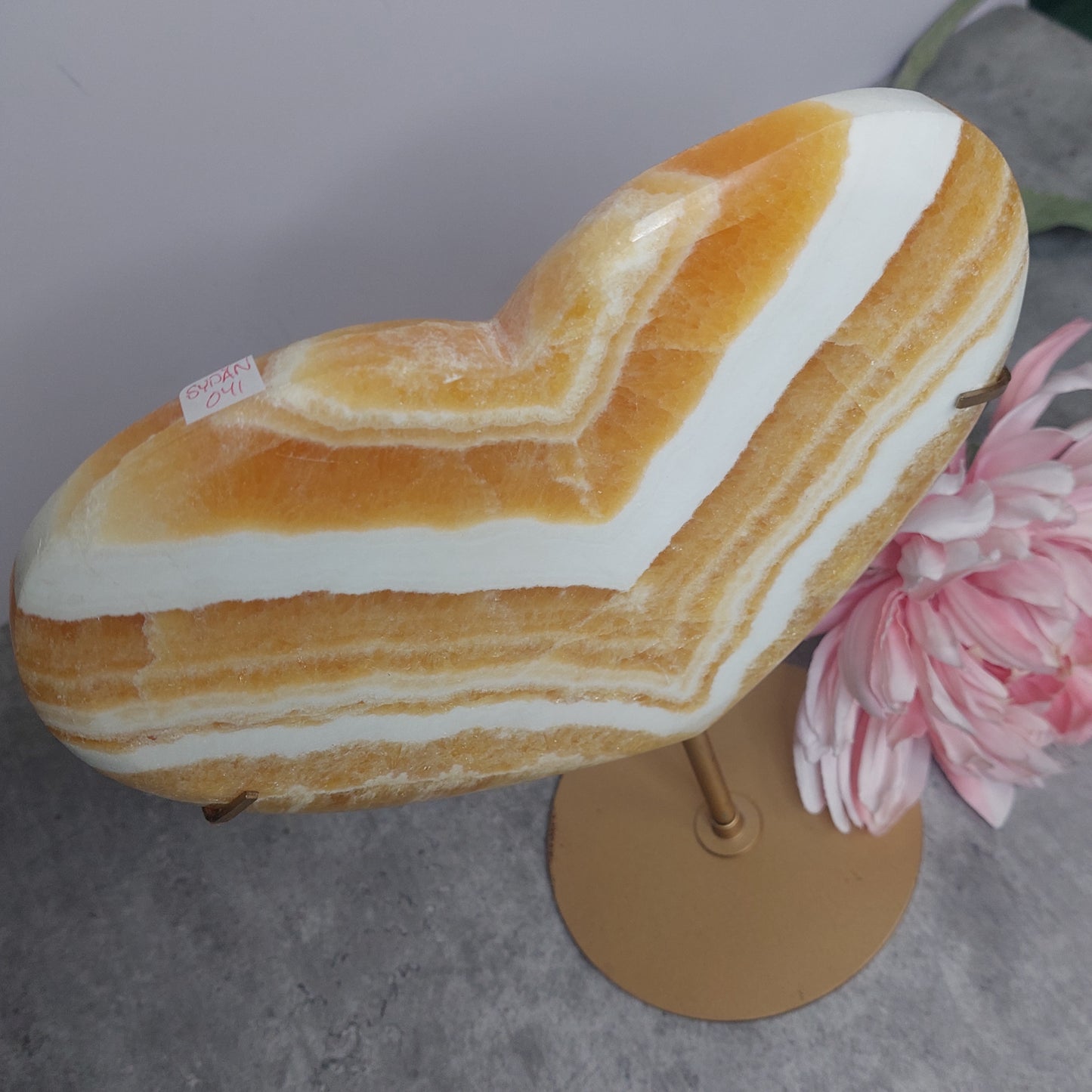Sydän, appelsiinikalsiitti