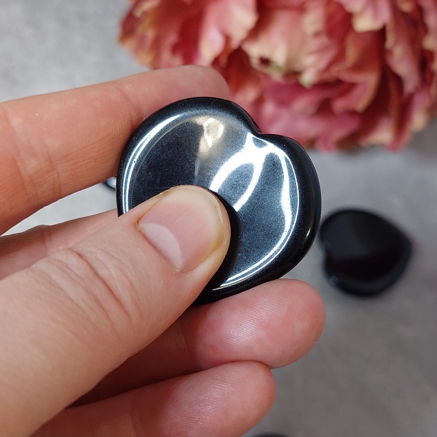 Huolikivi, sydän obsidiaani (B3.3)