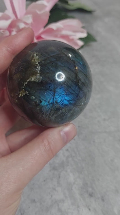 Pallo, labradoriitti 6,5cm